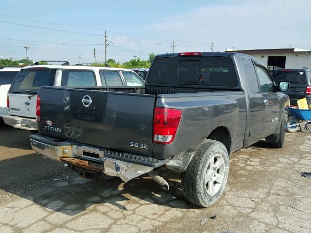 1N6AA06B45N554840 - 2005 NISSAN TITAN GRAY photo 4