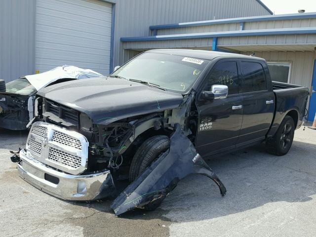 1C6RR7NT1HS862451 - 2017 RAM 1500 LARAM BLACK photo 2