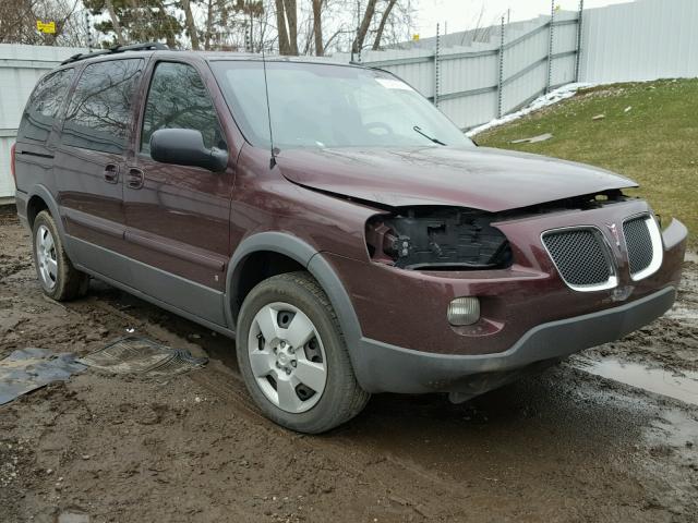 1GMDV23109D126203 - 2009 PONTIAC MONTANA SV BURGUNDY photo 1