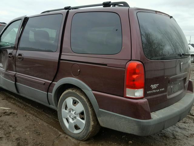 1GMDV23109D126203 - 2009 PONTIAC MONTANA SV BURGUNDY photo 3