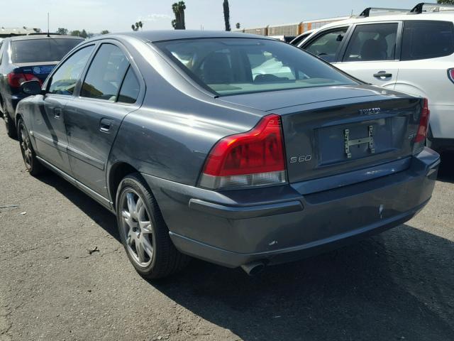 YV1RS592862526581 - 2006 VOLVO S60 2.5T GRAY photo 3