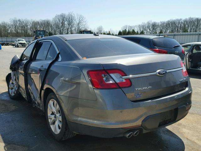 1FAHP2HW9BG136453 - 2011 FORD TAURUS SEL GRAY photo 3