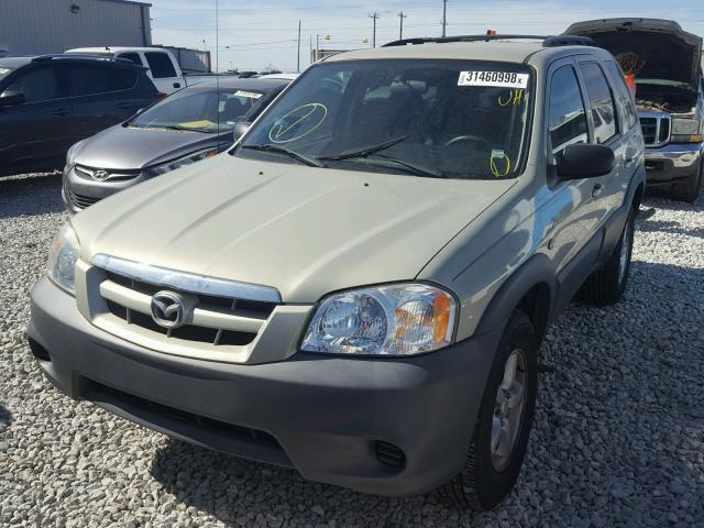 4F2YZ02Z25KM43153 - 2005 MAZDA TRIBUTE I GOLD photo 2