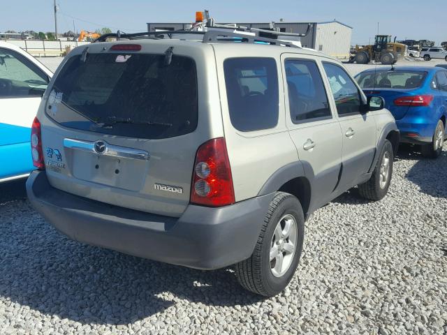 4F2YZ02Z25KM43153 - 2005 MAZDA TRIBUTE I GOLD photo 4