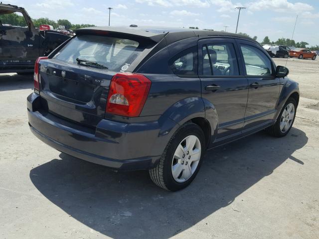 1B3HB48B17D204837 - 2007 DODGE CALIBER SX BLUE photo 4