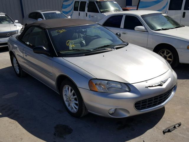 1C3EL55R02N222047 - 2002 CHRYSLER SEBRING LX SILVER photo 1