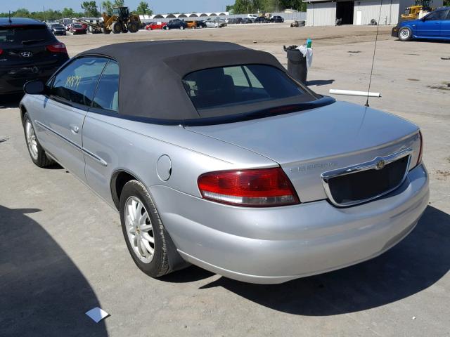 1C3EL55R02N222047 - 2002 CHRYSLER SEBRING LX SILVER photo 3