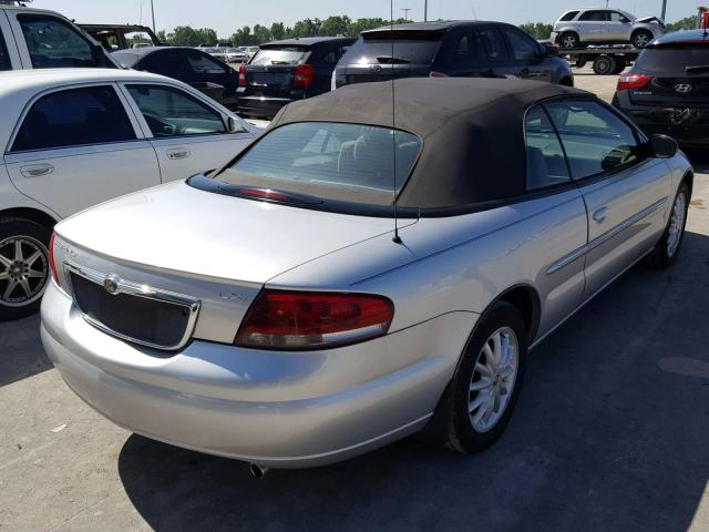 1C3EL55R02N222047 - 2002 CHRYSLER SEBRING LX SILVER photo 4