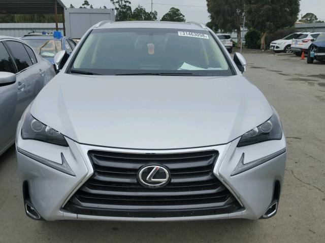 JTJBARBZ1G2094942 - 2016 LEXUS NX 200T SILVER photo 9