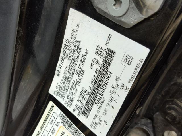 3LN6L2LUXFR624954 - 2015 LINCOLN MKZ HYBRID BLACK photo 10