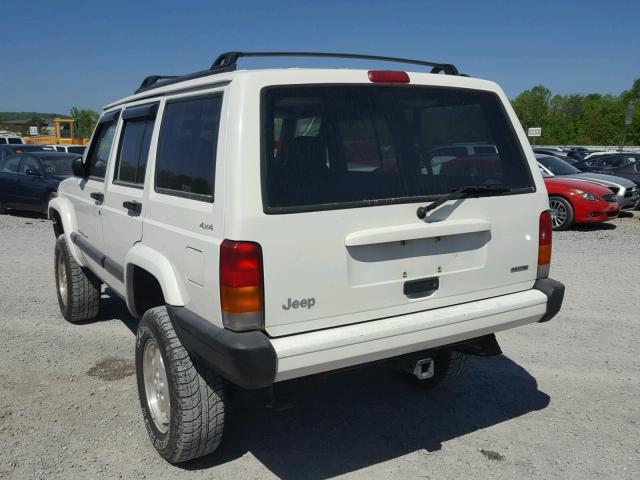 1J4FF48S11L567348 - 2001 JEEP CHEROKEE S WHITE photo 3