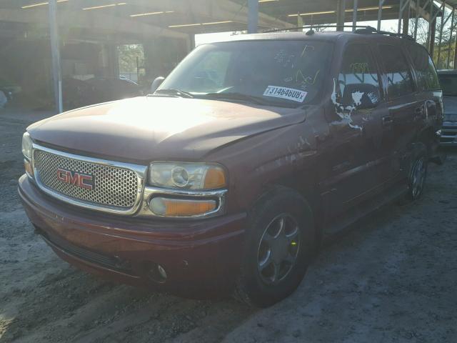 1GKEK63U22J316440 - 2002 GMC DENALI BURGUNDY photo 2