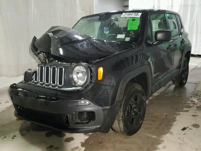 ZACCJBAB4HPF98864 - 2017 JEEP RENEGADE S Սև լուսանկար 2