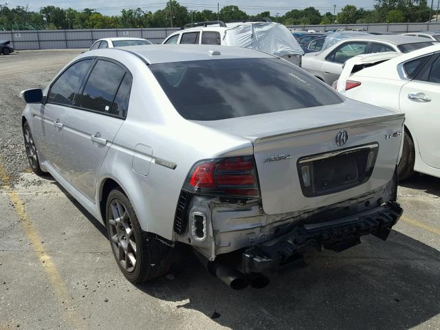 19UUA76567A011312 - 2007 ACURA TL TYPE S GRAY photo 3