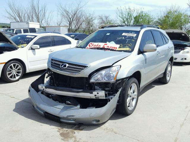 JTJHW31U282062730 - 2008 LEXUS RX 400H SILVER photo 2