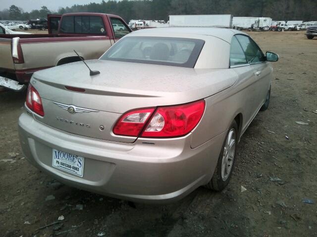 1C3LC55R68N248958 - 2008 CHRYSLER SEBRING TO TAN photo 4