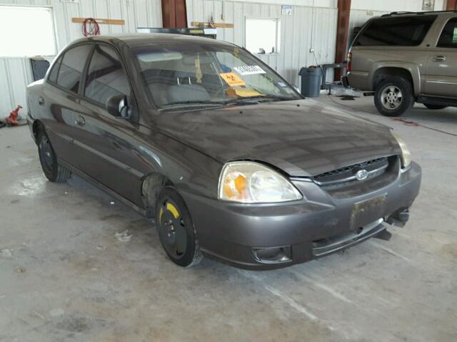 KNADC125X56392185 - 2005 KIA RIO GRAY photo 1