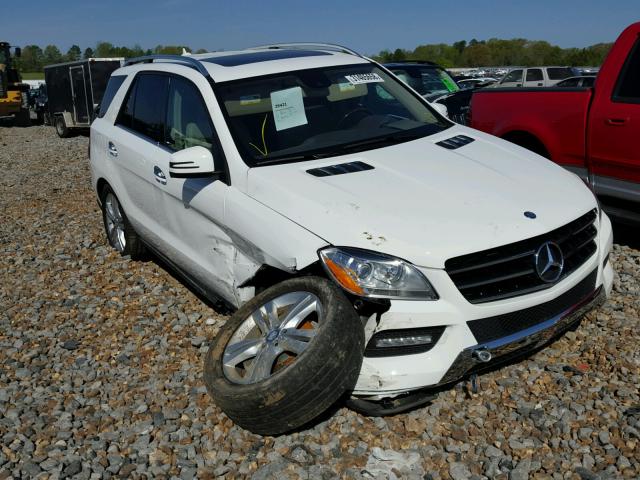 4JGDA5HB6EA415354 - 2014 MERCEDES-BENZ ML 350 4MA WHITE photo 1