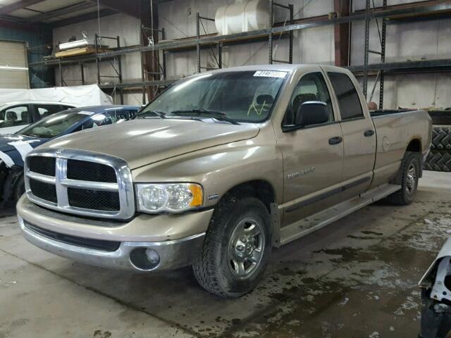 3D7KA28D54G112356 - 2004 DODGE RAM 2500 S TAN photo 2