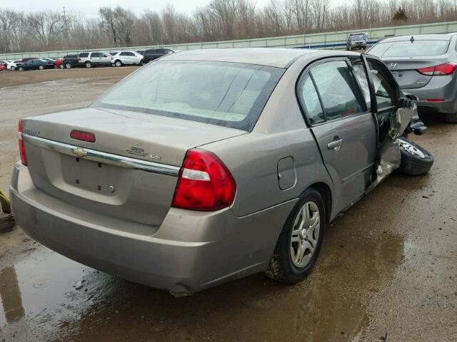 1G1ZS58F28F140785 - 2008 CHEVROLET MALIBU LS 棕色 照片 4