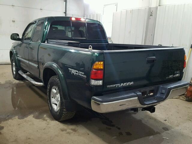 5TBBT44103S388125 - 2003 TOYOTA TUNDRA ACC GREEN photo 3