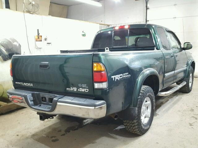 5TBBT44103S388125 - 2003 TOYOTA TUNDRA ACC GREEN photo 4