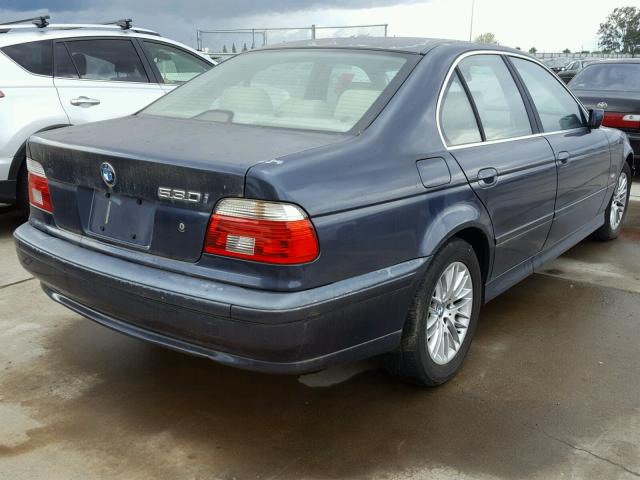 WBADT63442CH95808 - 2002 BMW 530 I AUTO BLUE photo 4