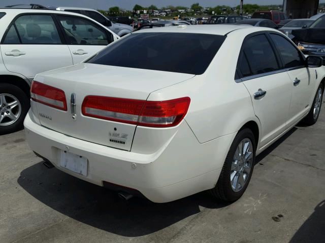 3LNDL2L32CR824821 - 2012 LINCOLN MKZ HYBRID WHITE photo 4