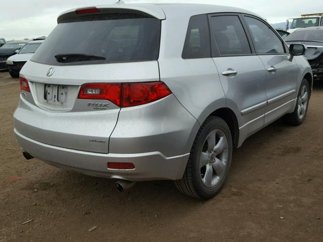 5J8TB18218A015696 - 2008 ACURA RDX SILVER photo 4