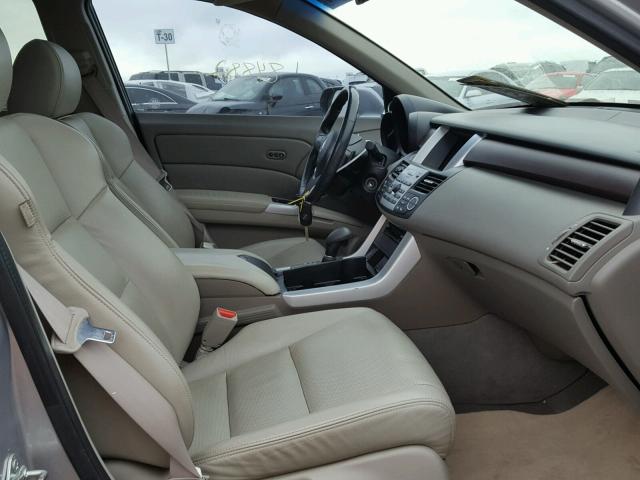 5J8TB18218A015696 - 2008 ACURA RDX SILVER photo 5