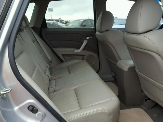 5J8TB18218A015696 - 2008 ACURA RDX SILVER photo 6