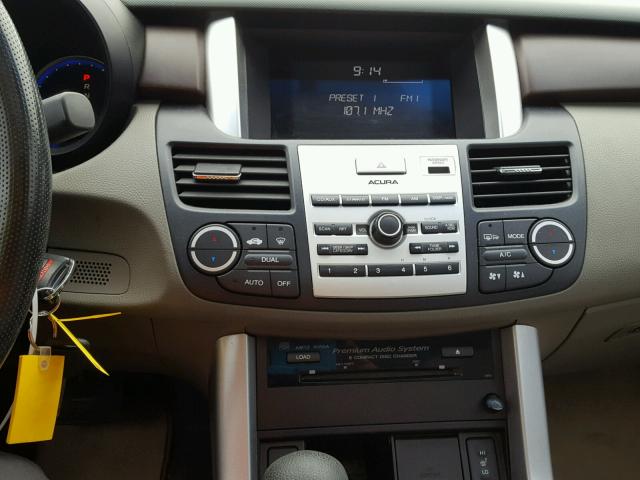 5J8TB18218A015696 - 2008 ACURA RDX SILVER photo 9