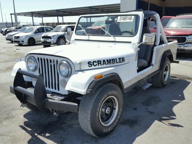 1JCCM88E6BT074782 - 1981 JEEP SCRAMBLER WHITE photo 2