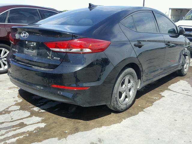 5NPD94LA9HH062319 - 2017 HYUNDAI ELANTRA EC BLACK photo 4