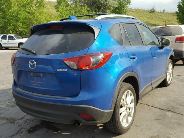 JM3KE4DY2E0344722 - 2014 MAZDA CX-5 GT BLUE photo 4