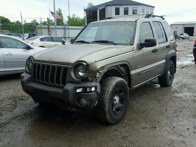 1J4GL48K84W274305 - 2004 JEEP LIBERTY GOLD photo 2