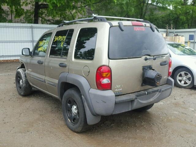 1J4GL48K84W274305 - 2004 JEEP LIBERTY GOLD photo 3