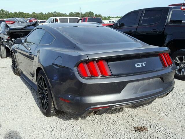 1FA6P8CFXH5259555 - 2017 FORD MUSTANG GT GRAY photo 3