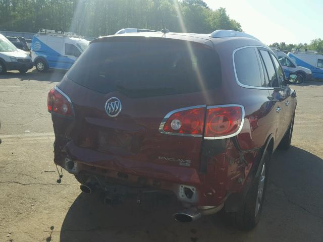5GAER23768J124734 - 2008 BUICK ENCLAVE CX RED photo 4