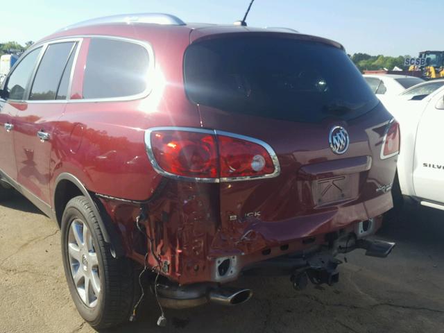 5GAER23768J124734 - 2008 BUICK ENCLAVE CX RED photo 9