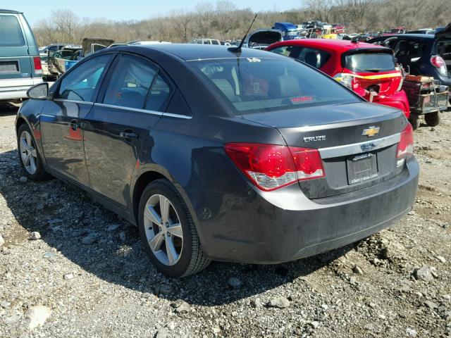 1G1PE5SB1E7297265 - 2014 CHEVROLET CRUZE LT GRAY photo 3