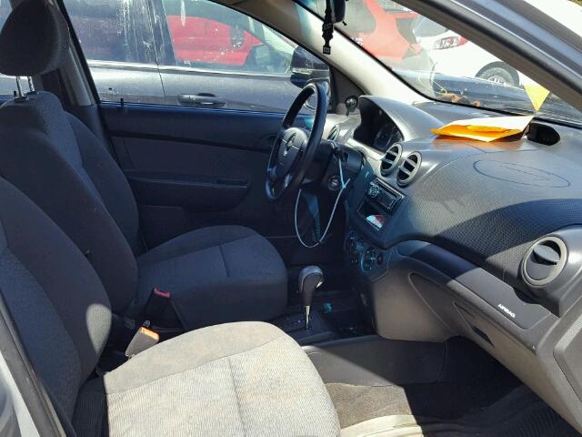 KL1TD55698B172465 - 2008 CHEVROLET AVEO BASE Gümüş foto 5