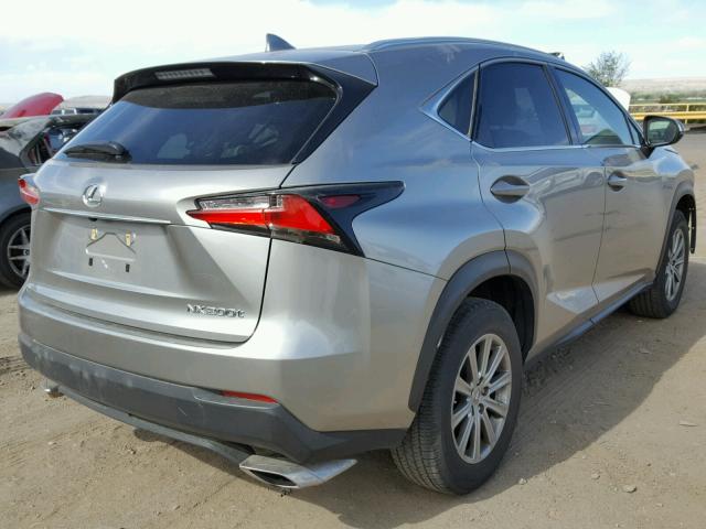 JTJYARBZ2G2023985 - 2016 LEXUS NX 200T SILVER photo 4