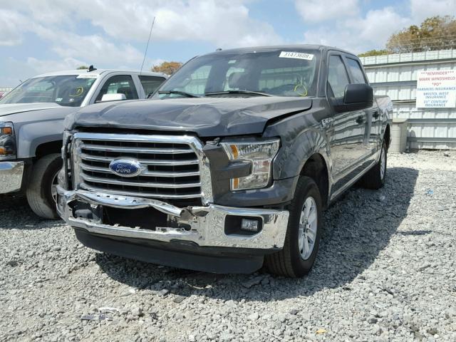 1FTEW1C83GFC16010 - 2016 FORD F150 SUPER GRAY photo 2