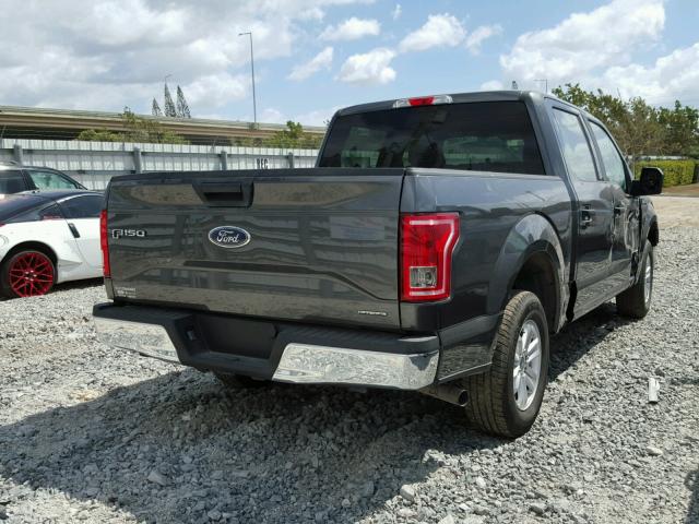 1FTEW1C83GFC16010 - 2016 FORD F150 SUPER GRAY photo 4