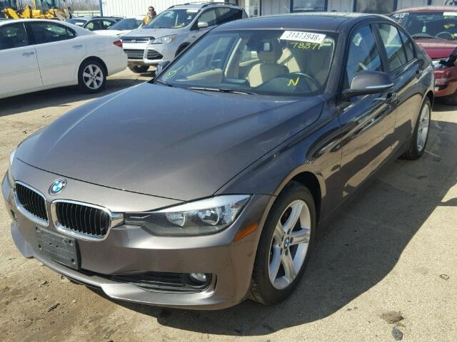 WBA3C3G50ENR25408 - 2014 BMW 320 I GRAY photo 2