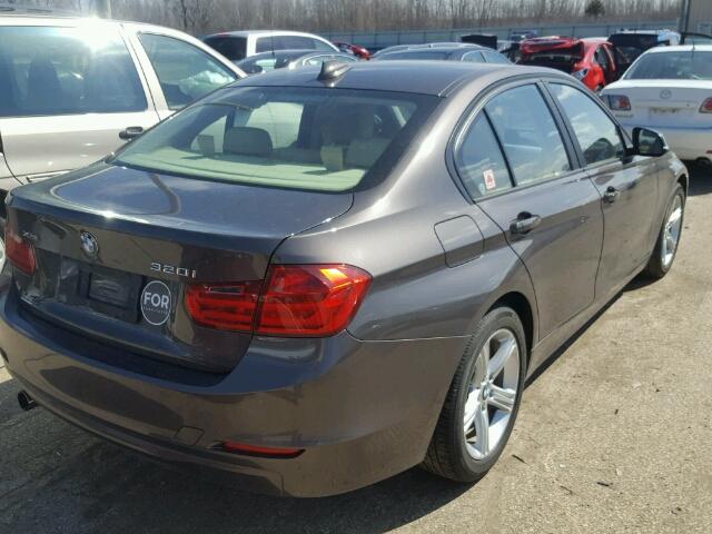 WBA3C3G50ENR25408 - 2014 BMW 320 I GRAY photo 4