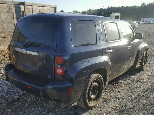 3GNDA13D27S515045 - 2007 CHEVROLET HHR LS BLUE photo 4