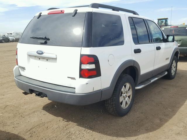 1FMEU73E06UB44185 - 2006 FORD EXPLORER X WHITE photo 4