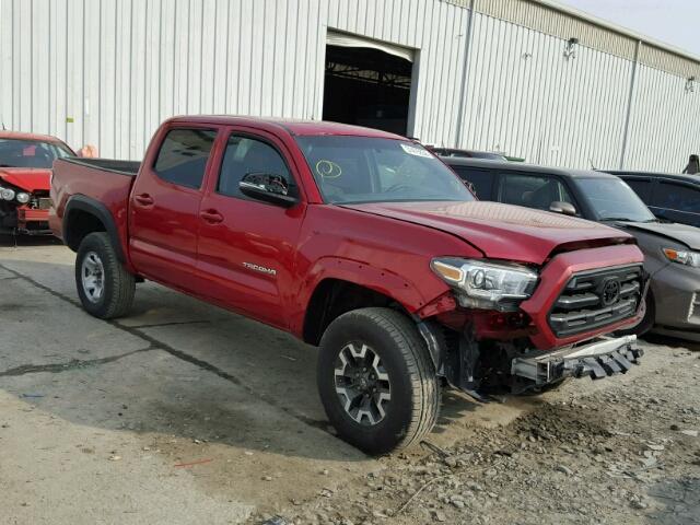 3TMCZ5AN9GM011340 - 2016 TOYOTA TACOMA DOU RED photo 1